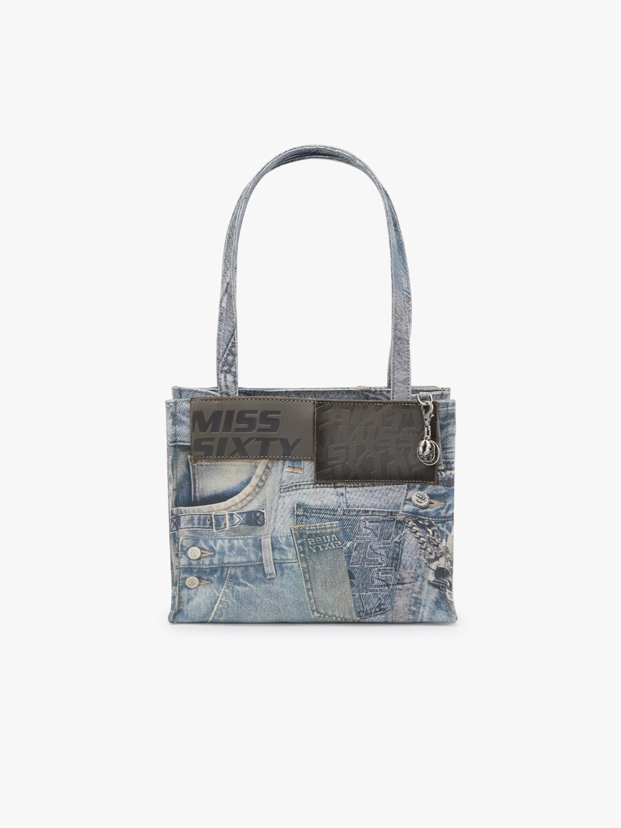 bolsa de mano estampada
