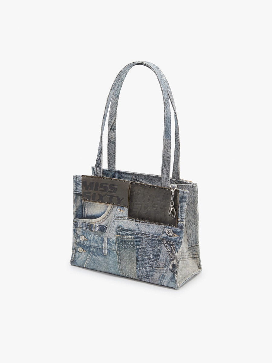 bolsa de mano estampada
