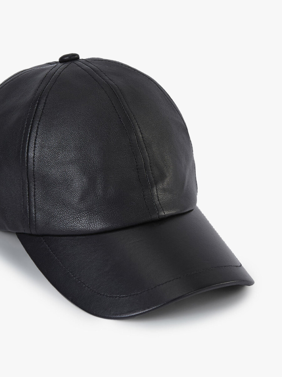 gorra de béisbol de cuero