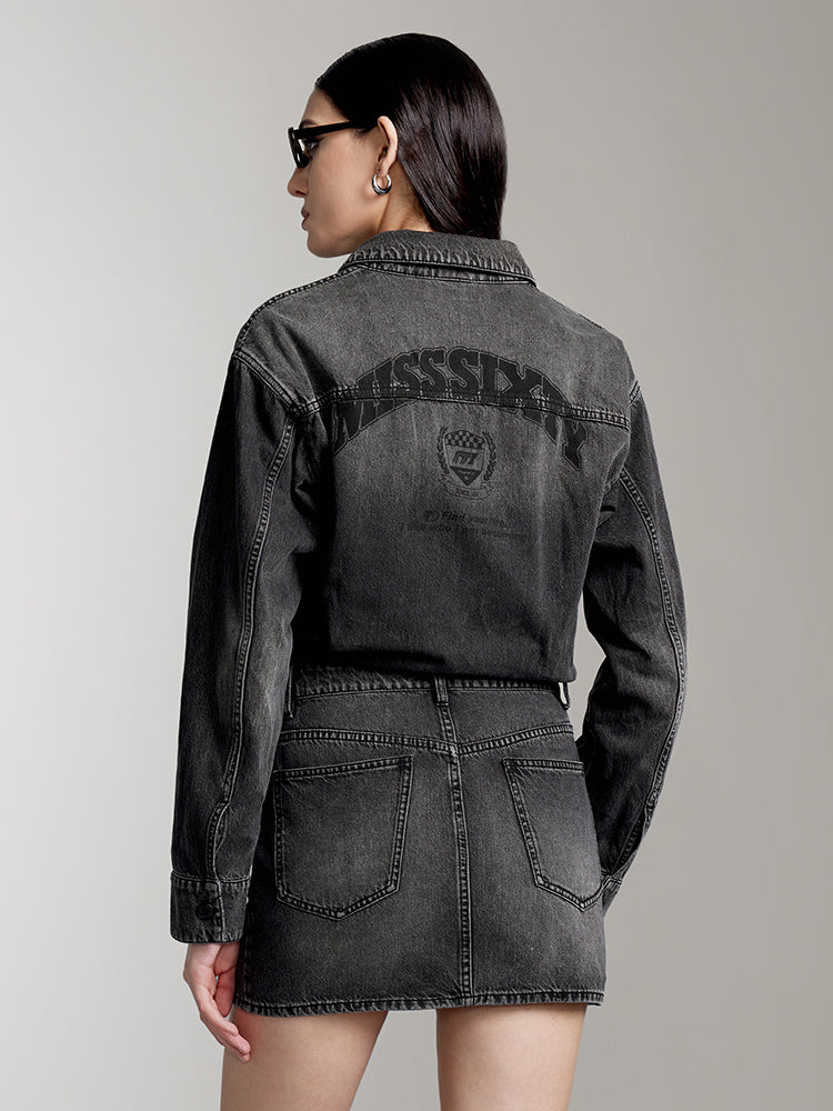 vestido vaquero negro