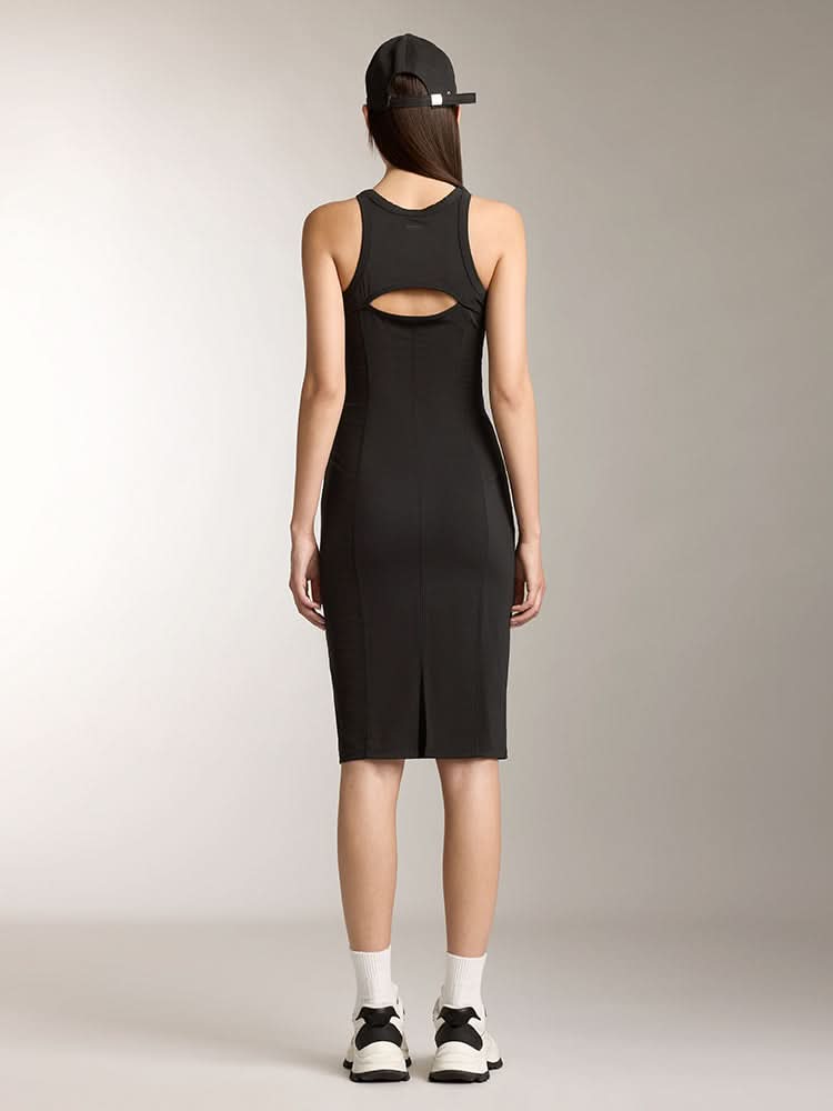 vestido sin mangas