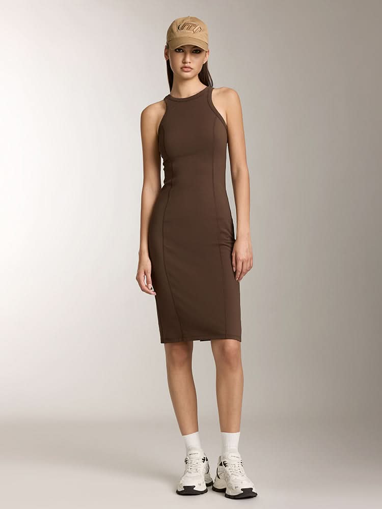 vestido sin mangas