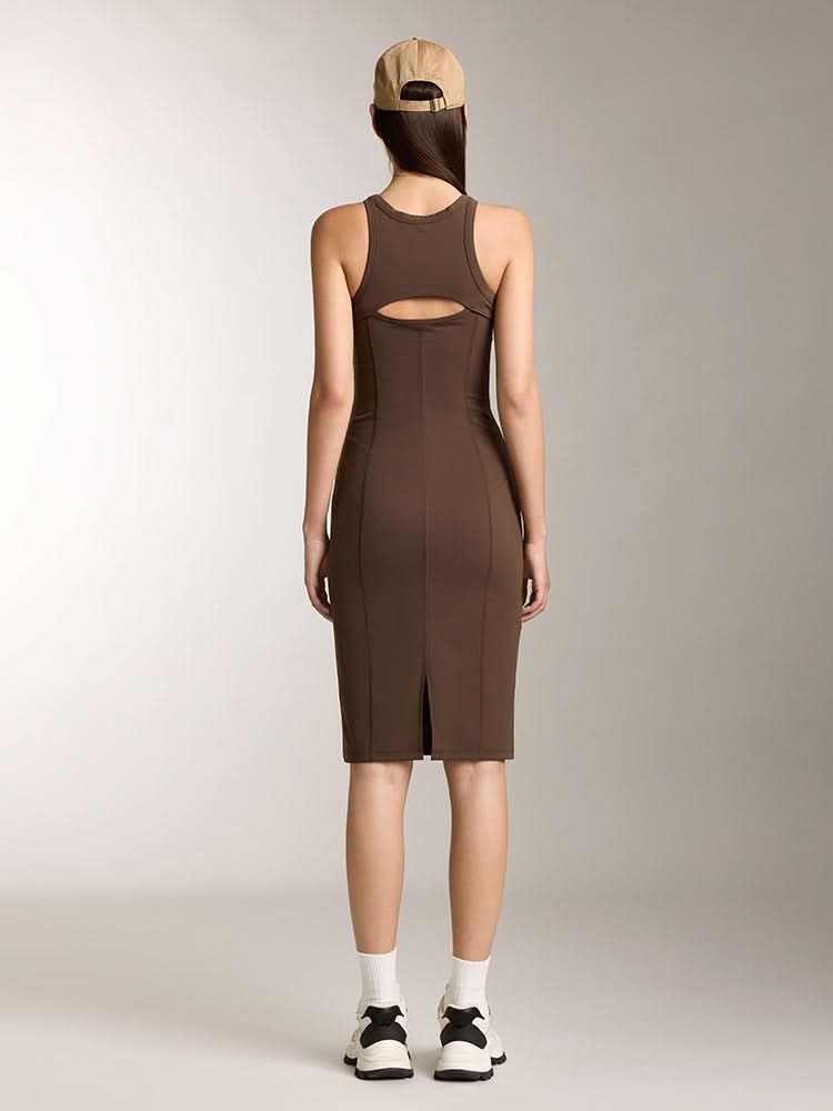 vestido sin mangas