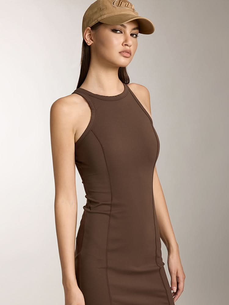 vestido sin mangas