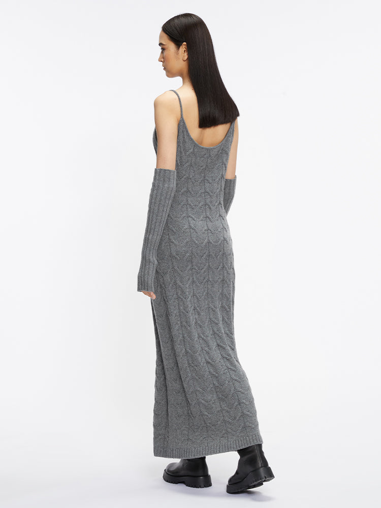 vestido camisola con mangas en los brazos