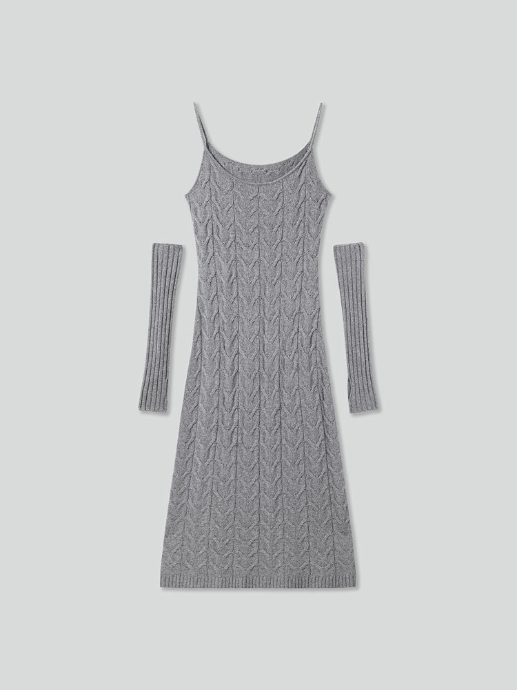 vestido camisola con mangas en los brazos