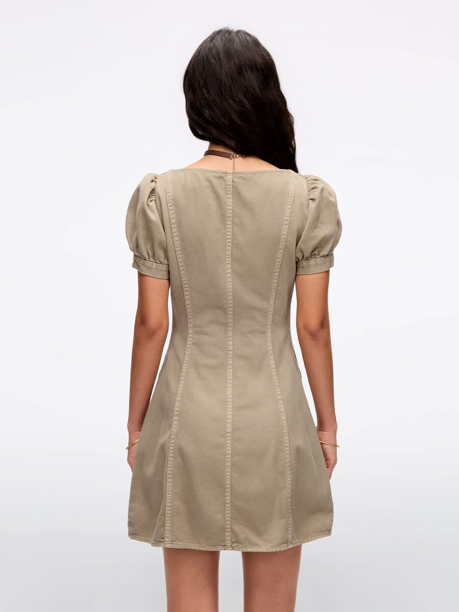 vestido vaquero plisado