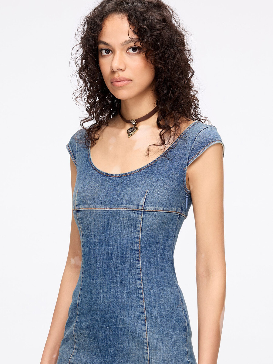 vestido vaquero ajustado