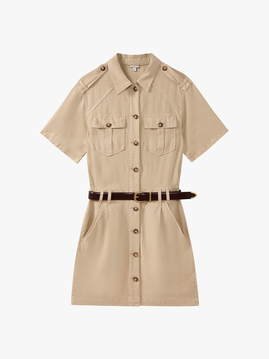 vestido vaquero con cinturón