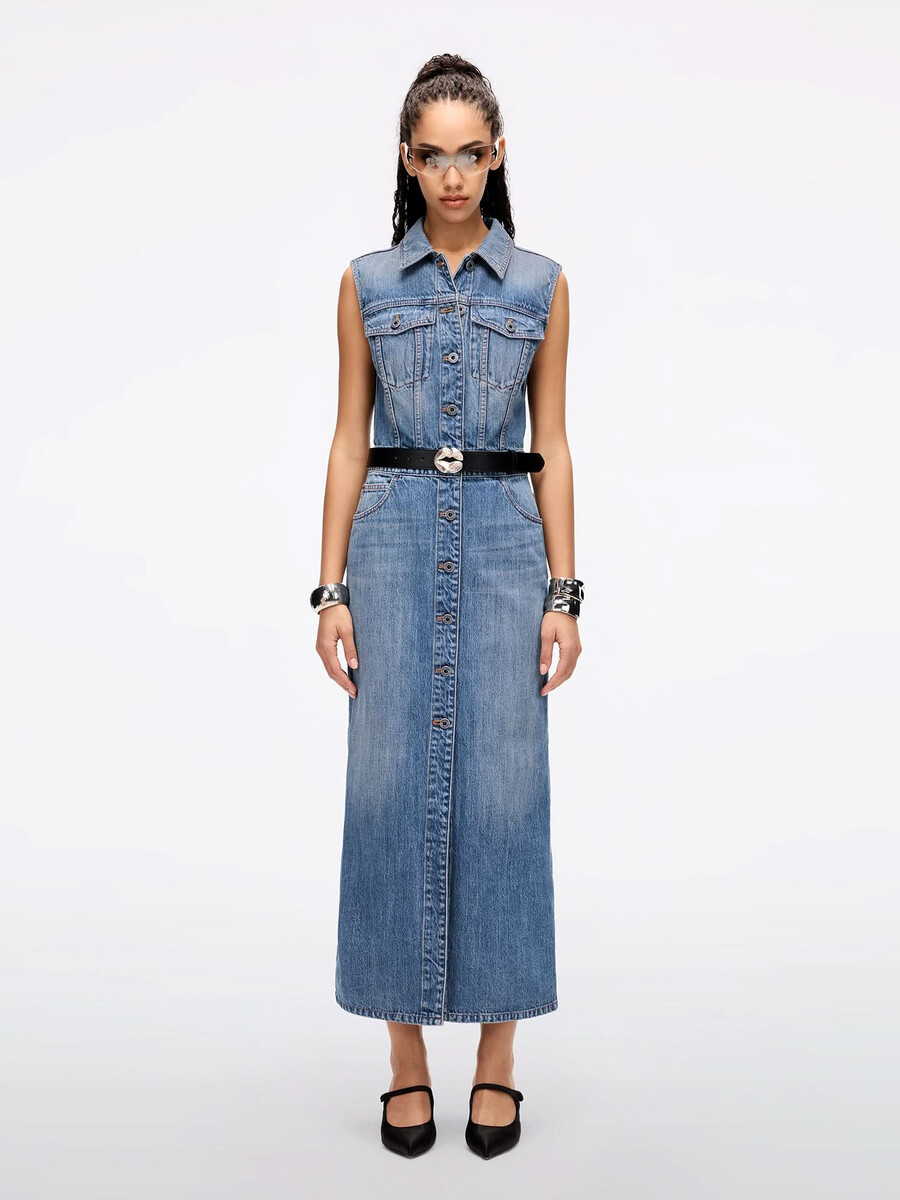 vestido vaquero sin mangas