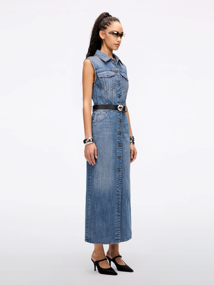 vestido vaquero sin mangas