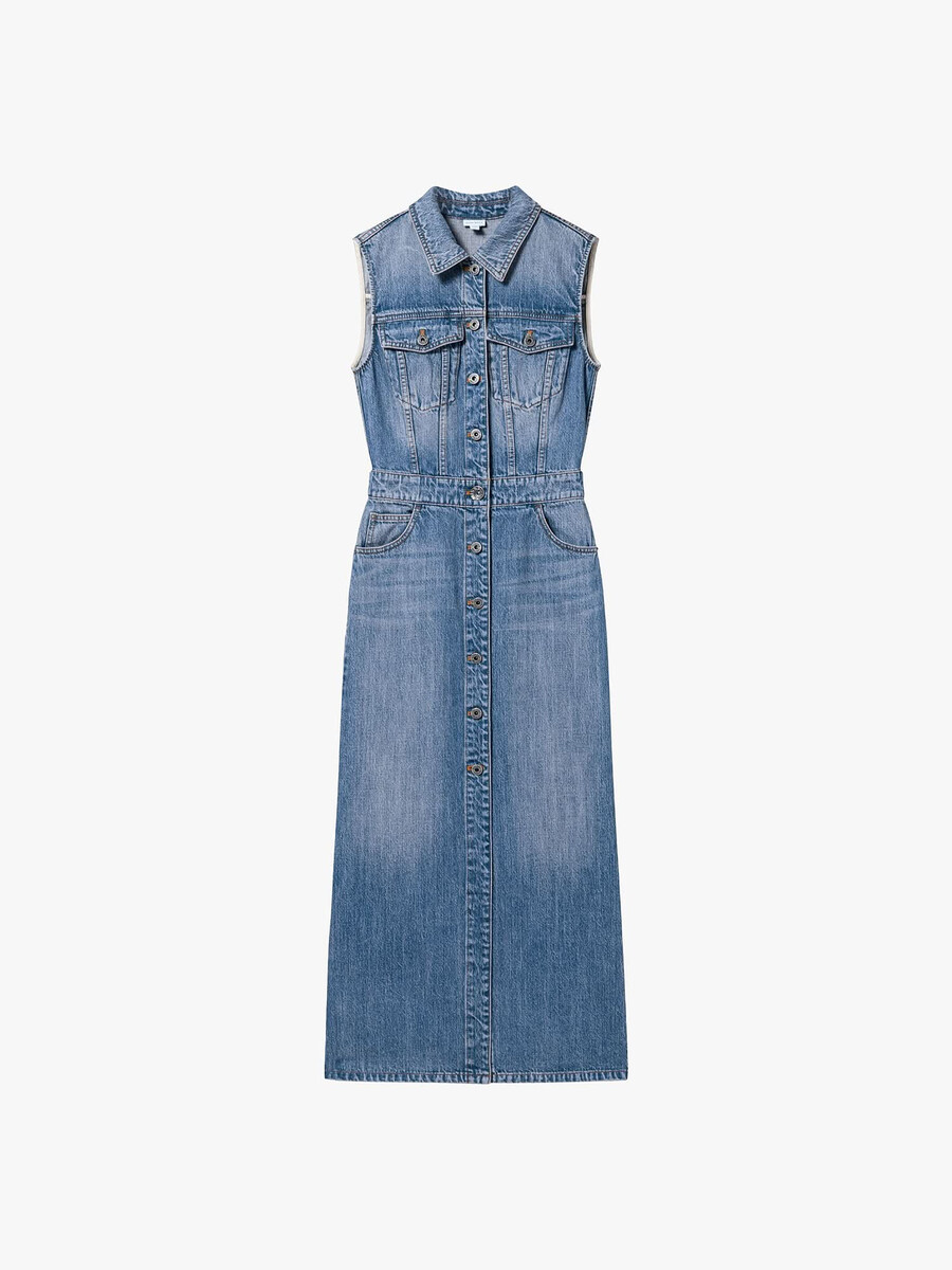 vestido vaquero sin mangas