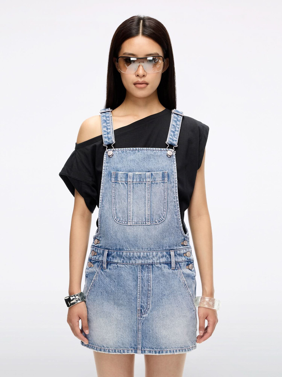 vestido estilo pichi de mezclilla