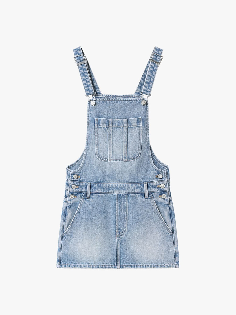 vestido estilo pichi de mezclilla