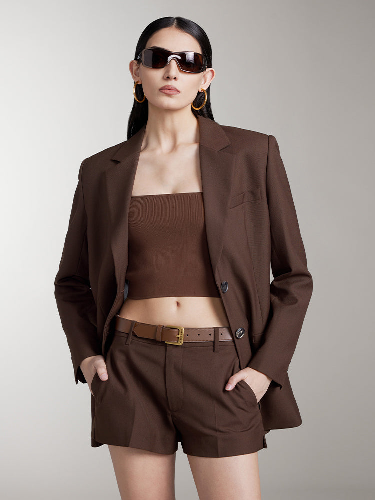 chaqueta de traje negra de niche design