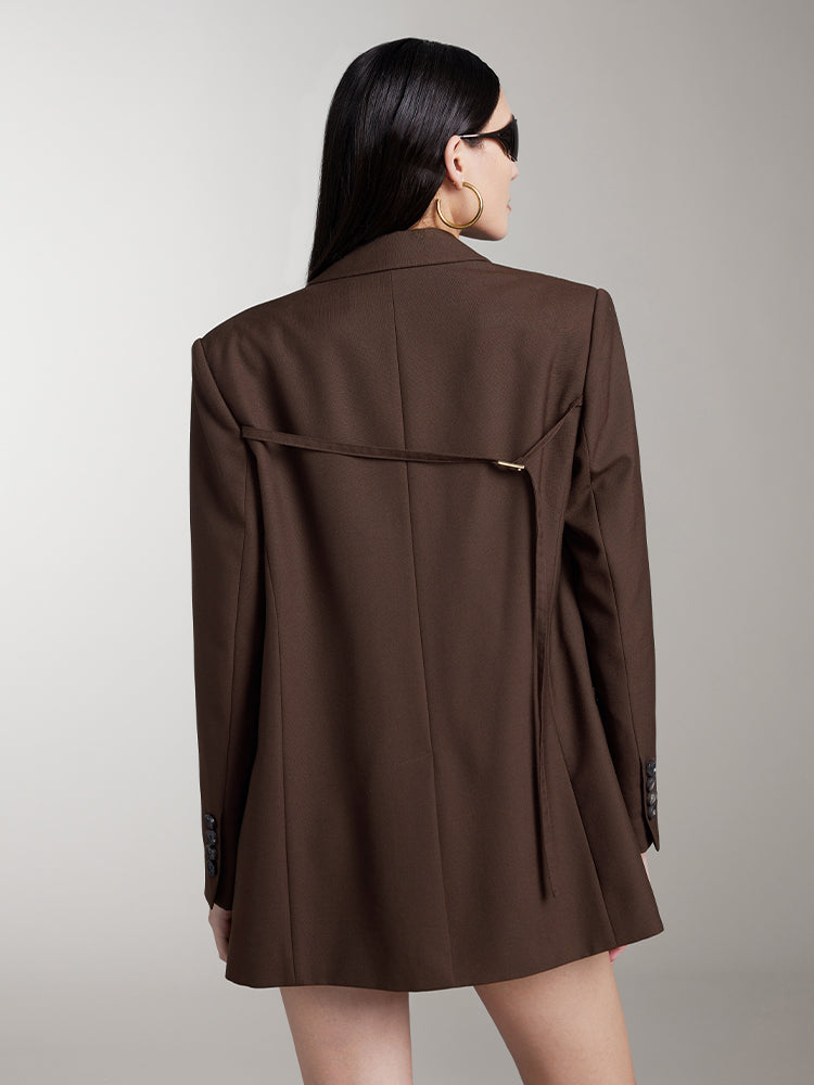 chaqueta de traje negra de niche design
