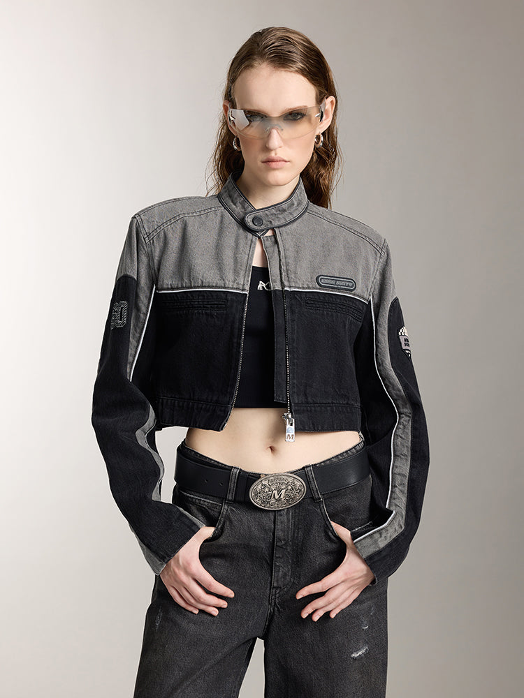 chaqueta vaquera con solapa