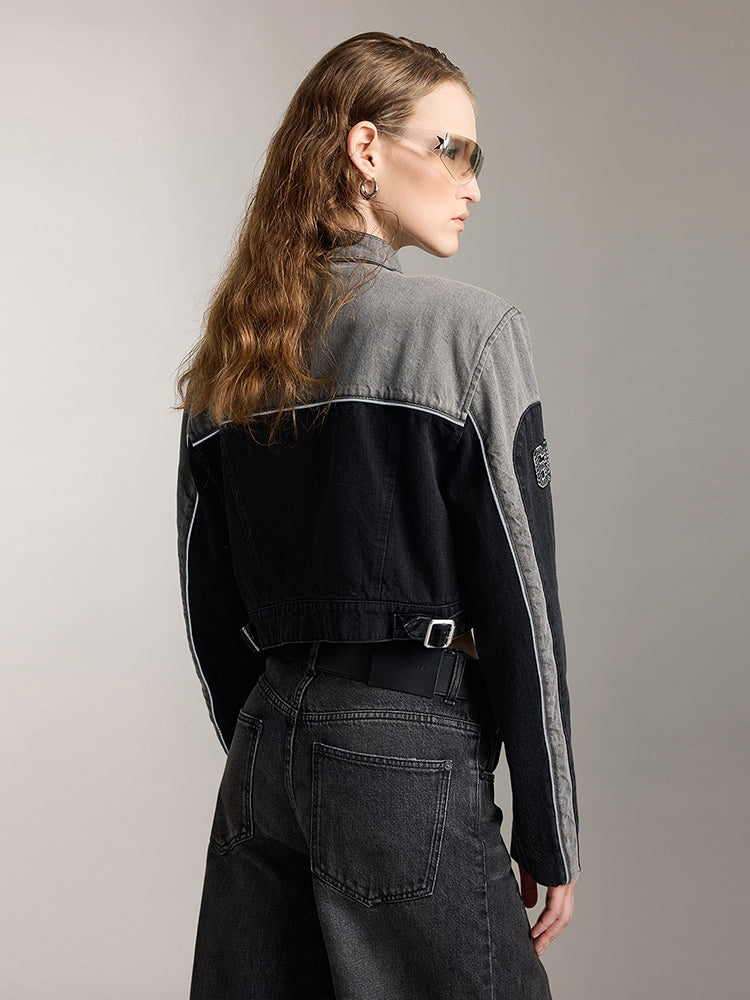 chaqueta vaquera con solapa