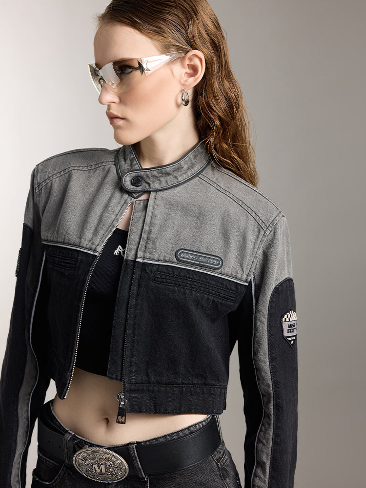 chaqueta vaquera con solapa