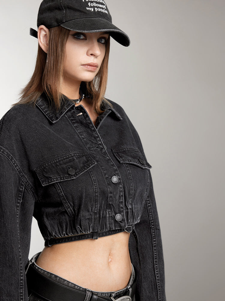 chaqueta vaquera corta