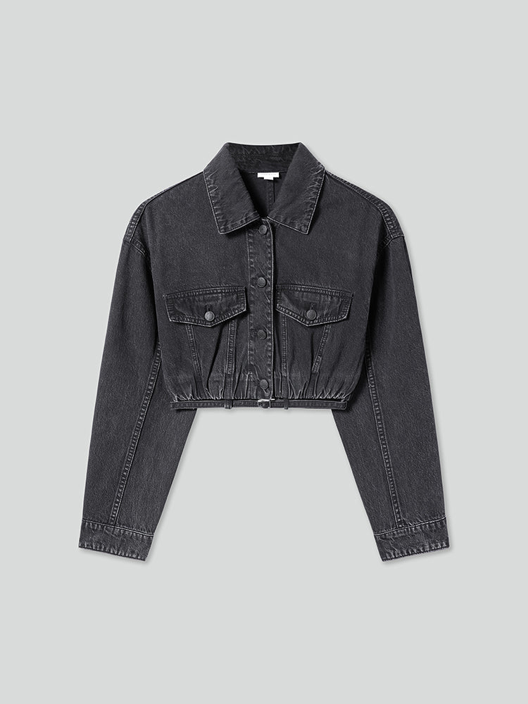 chaqueta vaquera corta