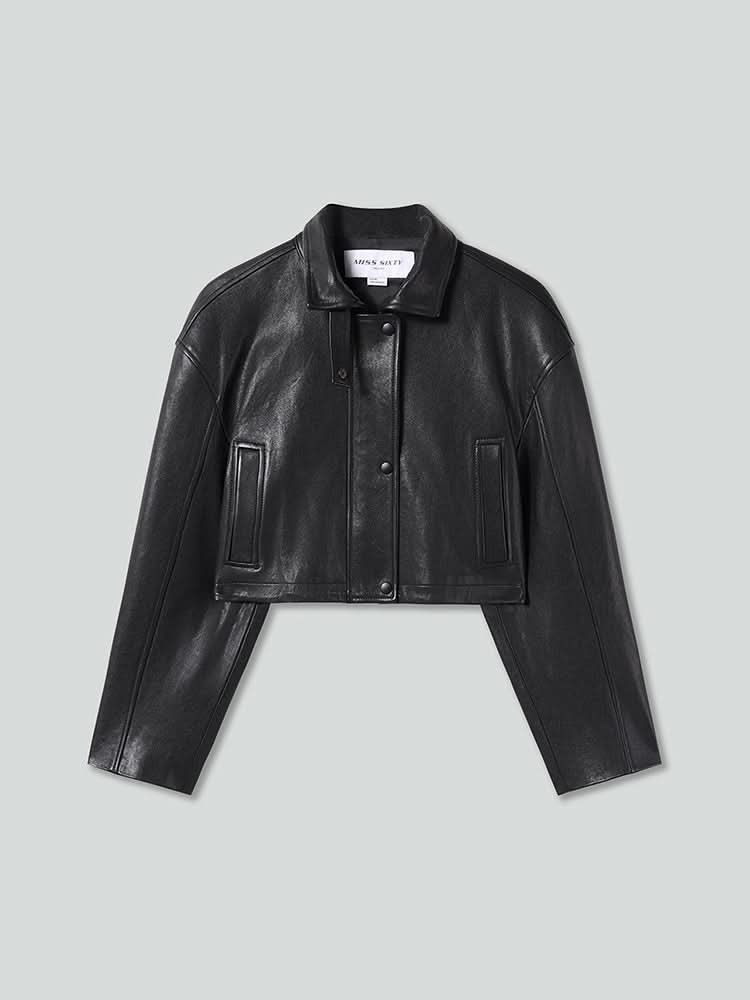 chaqueta de motociclista de cuero