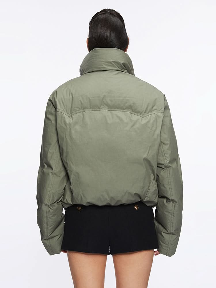 chaqueta acolchada corta