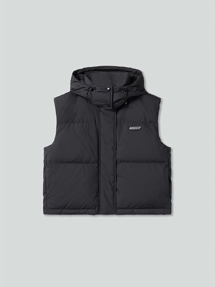 chaqueta chaleco con capucha desmontable