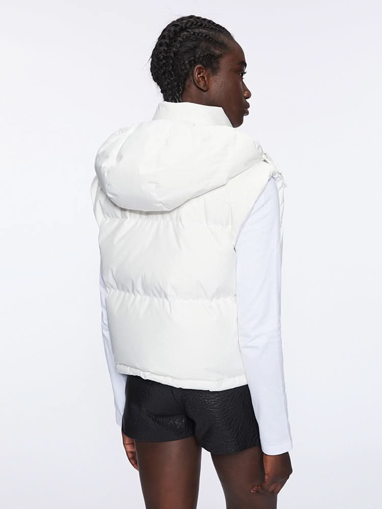 chaqueta chaleco con capucha desmontable