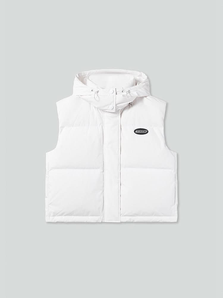 chaqueta chaleco con capucha desmontable