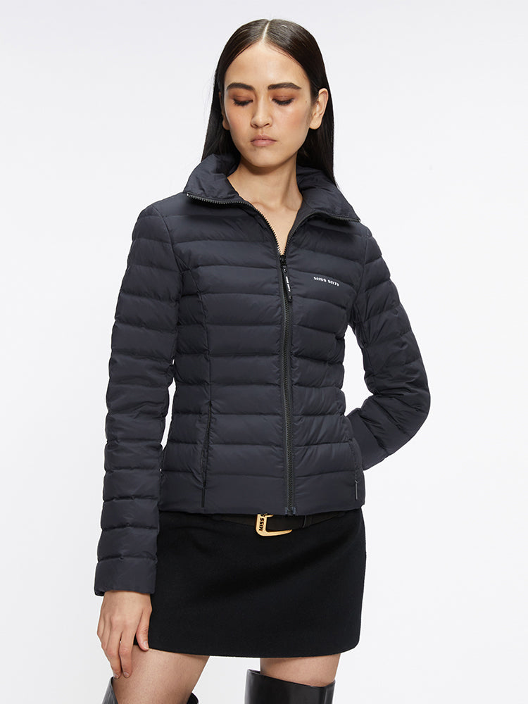 chaqueta acolchada estampada