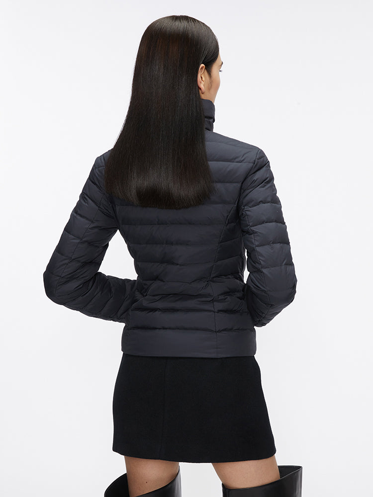 chaqueta acolchada estampada