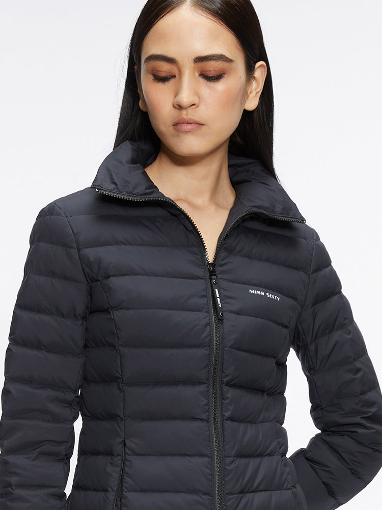chaqueta acolchada estampada