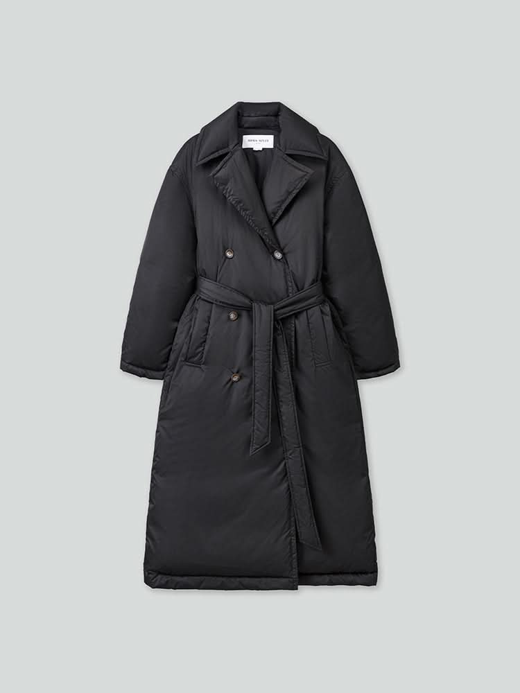 chaqueta abullonada con solapa