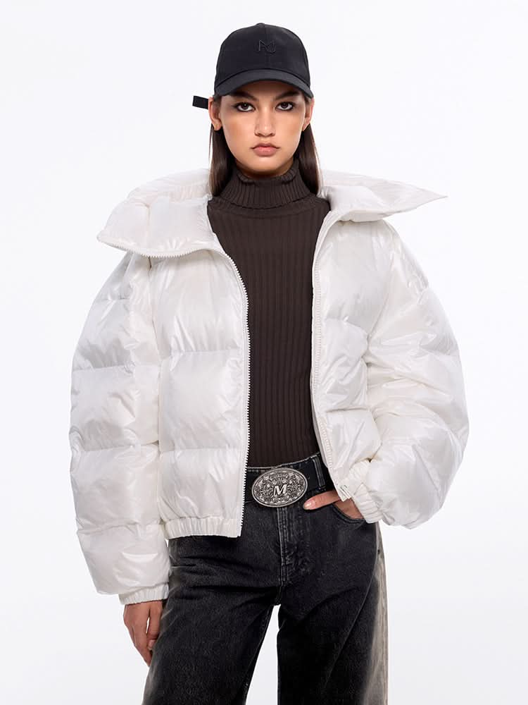 chaqueta acolchada con capucha