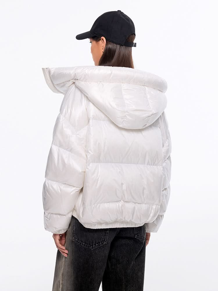 chaqueta acolchada con capucha