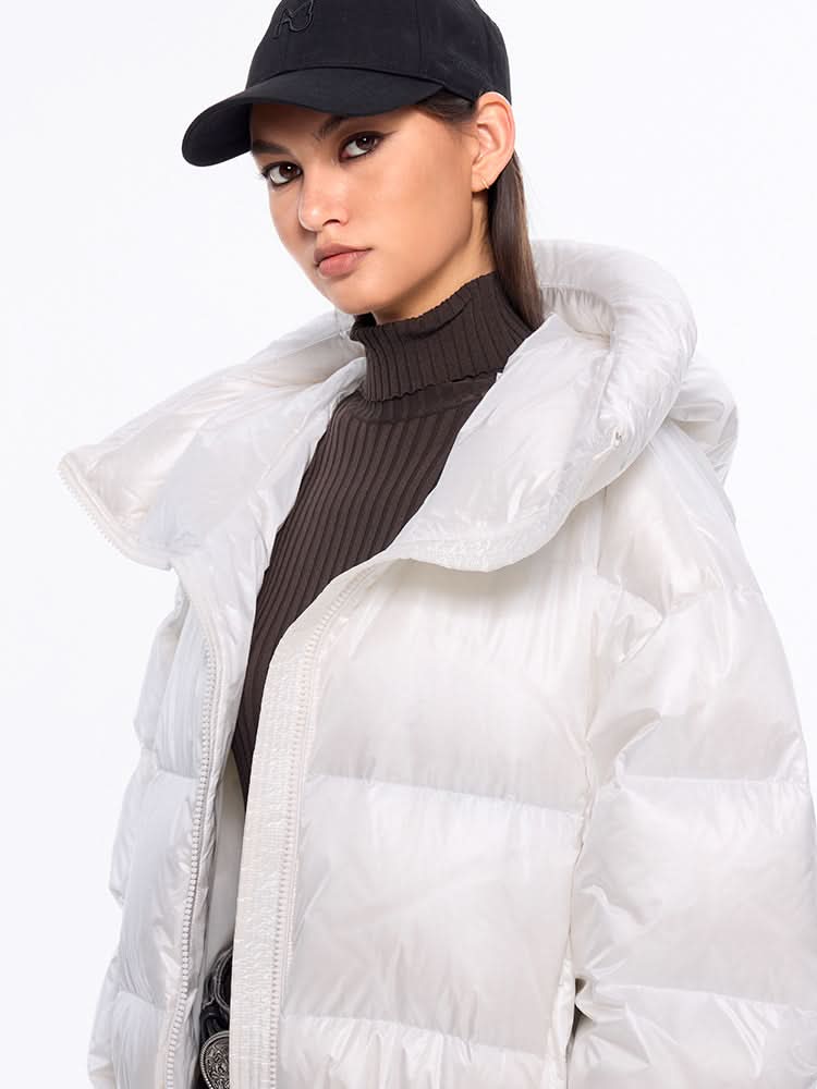 chaqueta acolchada con capucha