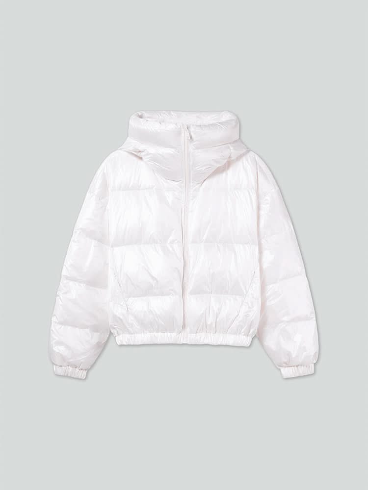 chaqueta acolchada con capucha