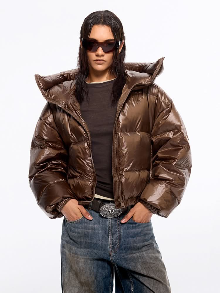 chaqueta acolchada con capucha
