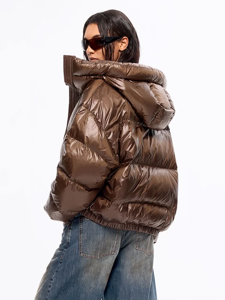 chaqueta acolchada con capucha