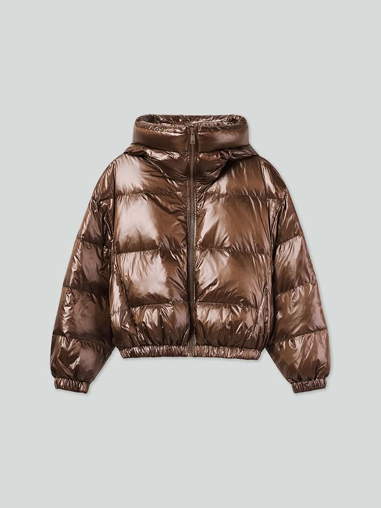 chaqueta acolchada con capucha
