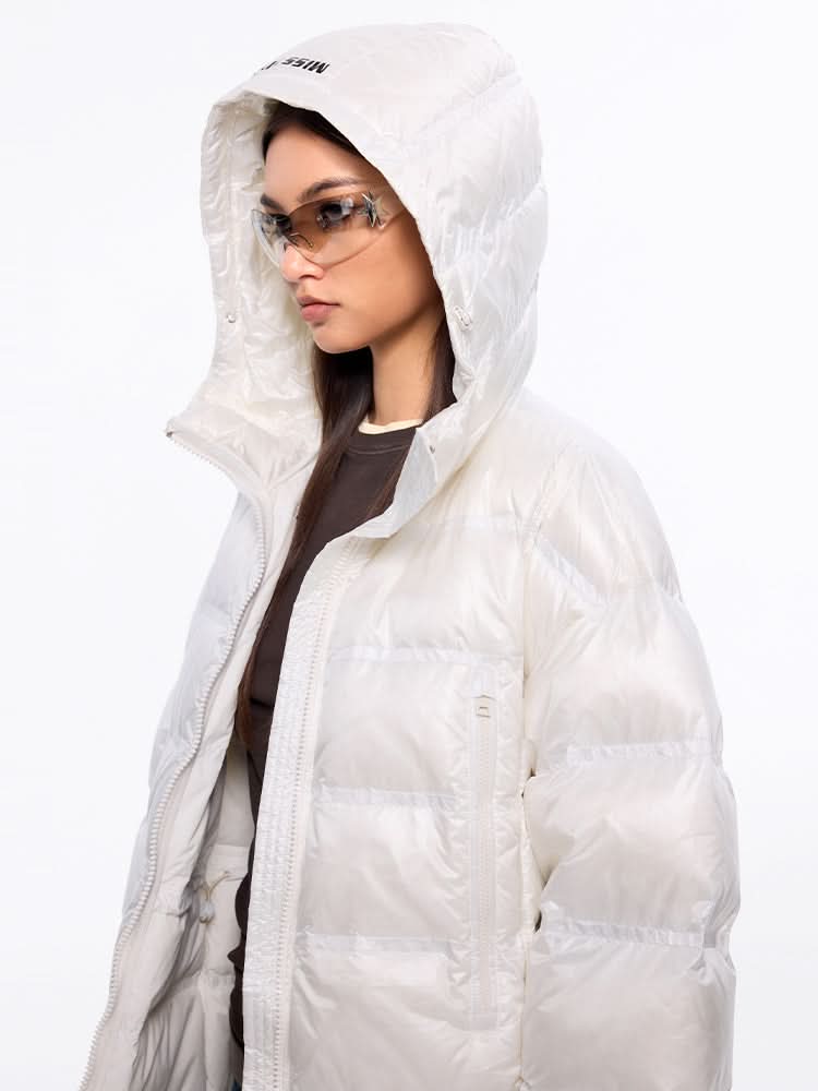 chaqueta acolchada con capucha