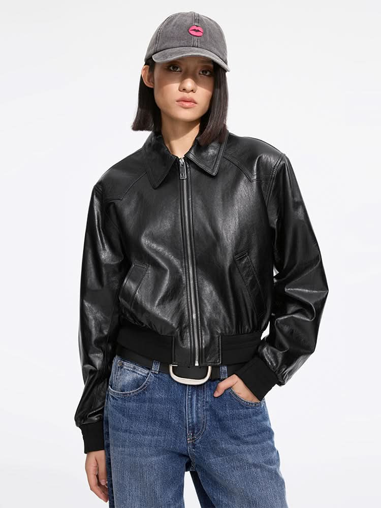 chaqueta de cuero