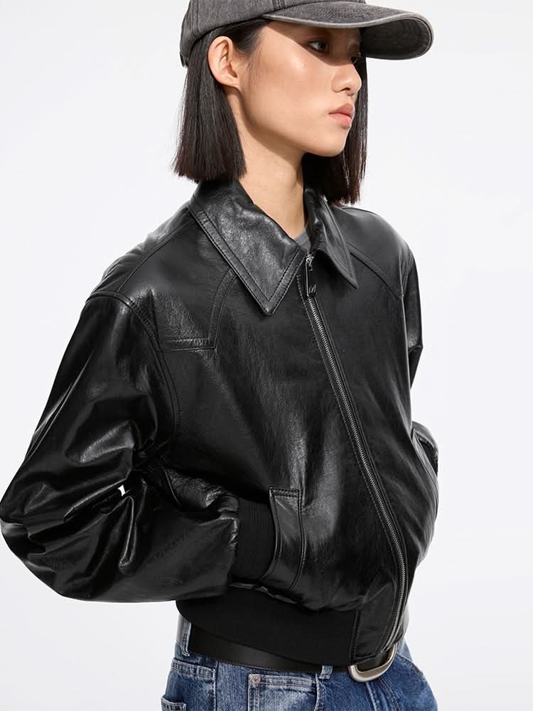 chaqueta de cuero
