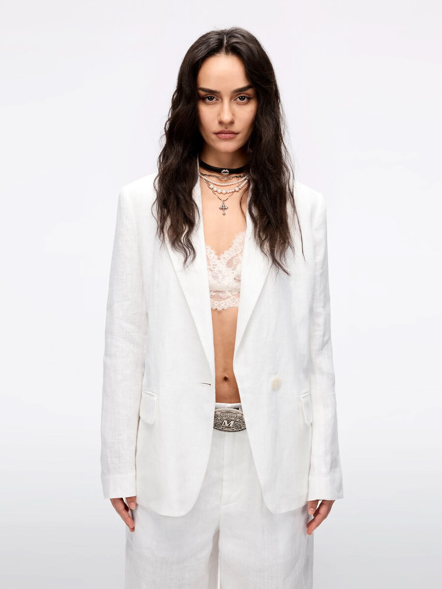 blazer de lino