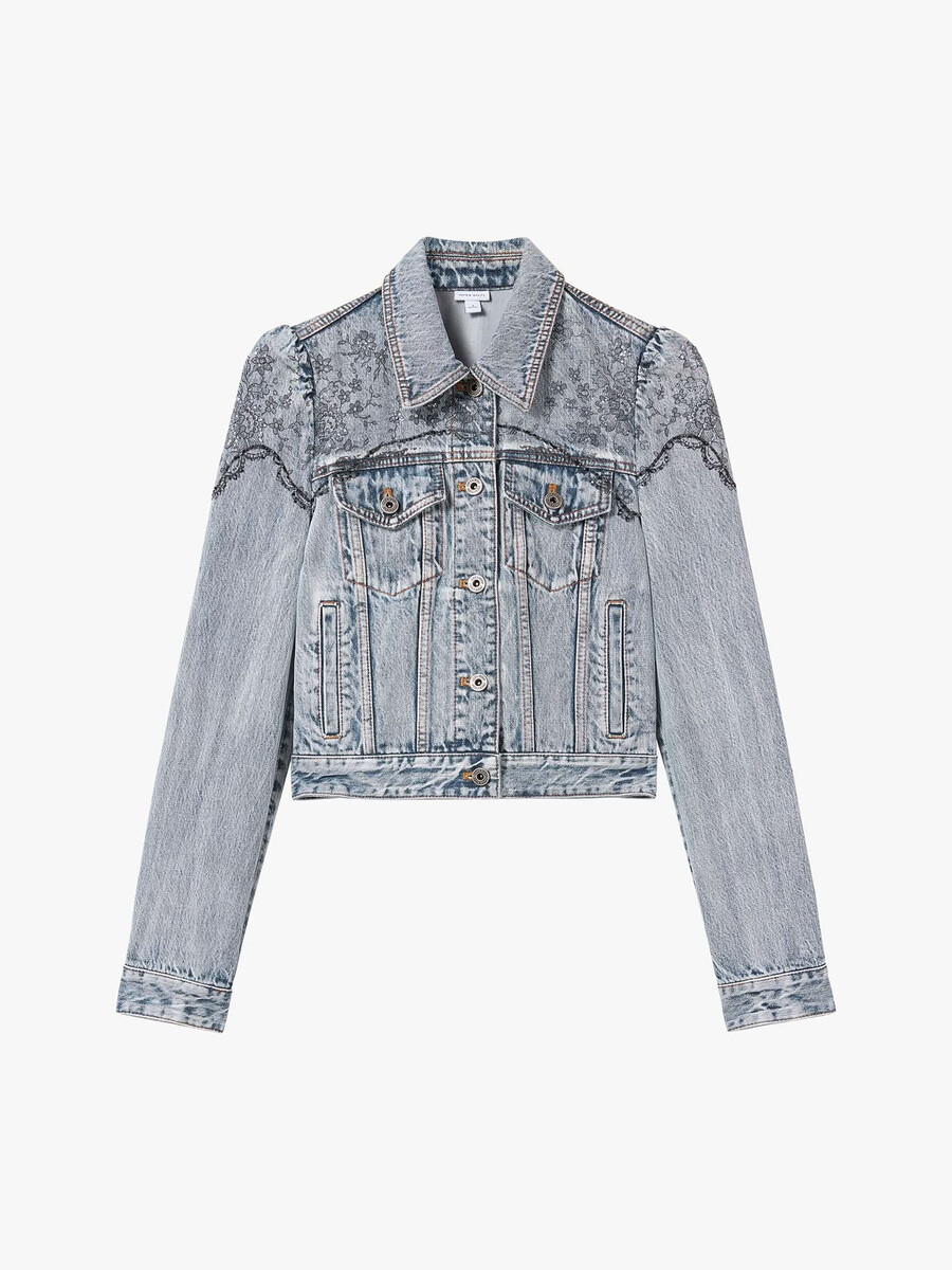 chaqueta vaquera con cuentas