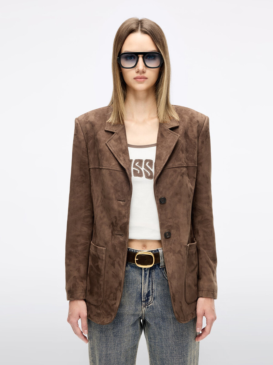 chaqueta de ante