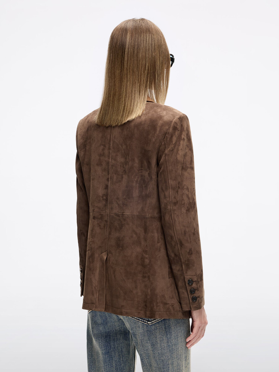 chaqueta de ante