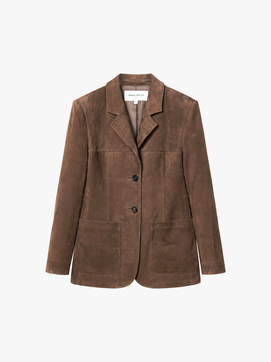 chaqueta de ante
