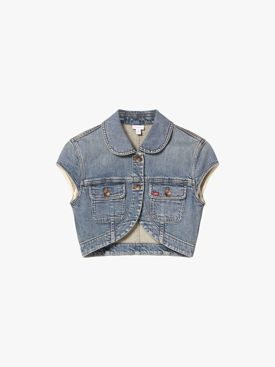 chaqueta vaquera corta